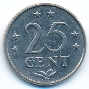 Антильские острова, 25 центов (1978 г.)
