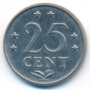 Антильские острова, 25 центов (1979 г.)