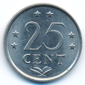 Антильские острова, 25 центов (1981 г.)