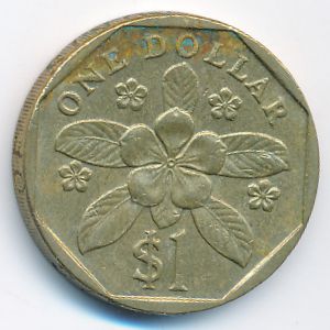 Сингапур, 1 доллар (1989 г.)
