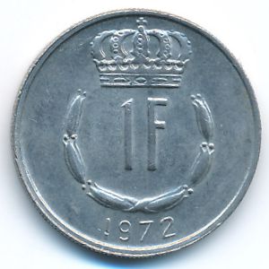 Luxemburg, 1 franc, 1972