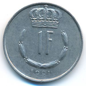 Люксембург, 1 франк (1981 г.)