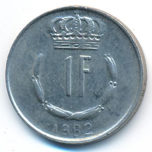 Luxemburg, 1 franc, 1982