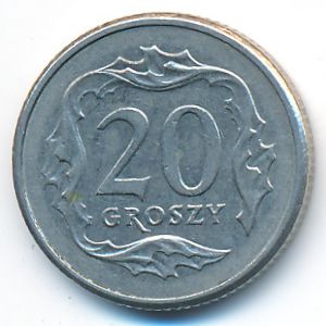 Польша, 20 грошей (1997 г.)
