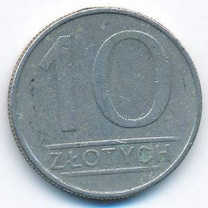 Польша, 10 злотых (1986 г.)