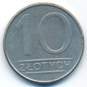 Польша, 10 злотых (1988 г.)