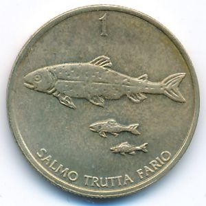 Словения, 1 толар (1998 г.)