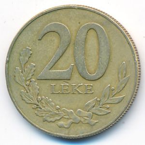 Албания, 20 лек (1996 г.)