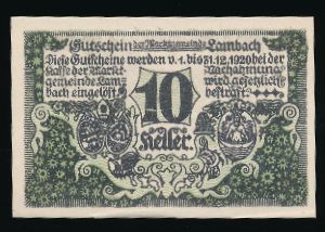 Нотгельды Австрии, 10 геллеров