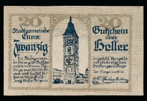 Нотгельды Австрии, 20 геллеров