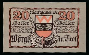 Нотгельды Австрии, 20 геллеров