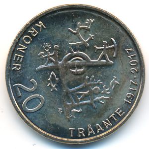 Norway, 20 kroner, 2017