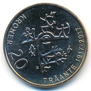 Norway, 20 kroner, 2017