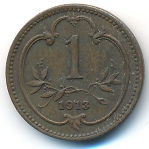 Австрия, 1 геллер (1913 г.)