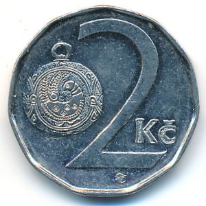 Чехия, 2 кроны (2008 г.)