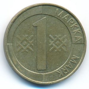 Finland, 1 markka, 1994