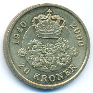 Дания, 20 крон (2000 г.)