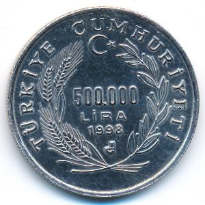 Турция, 500000 лир (1998 г.)