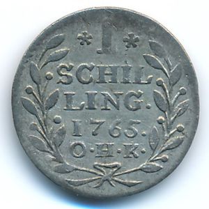 Гамбург, 1 шиллинг (1765 г.)