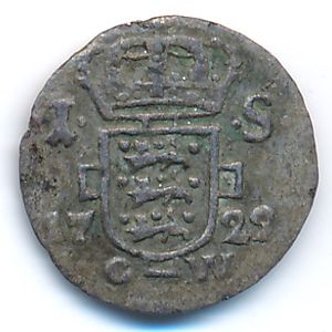 Дания, 1 скиллинг (1722 г.)