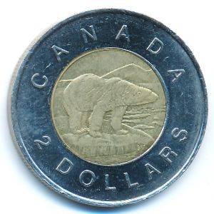 Канада, 2 доллара (1996 г.)