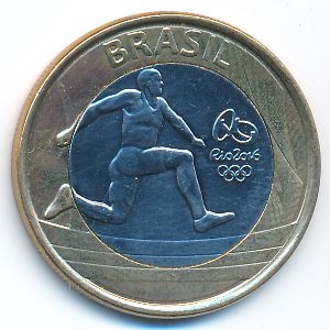 Бразилия, 1 реал (2014 г.)