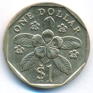 Singapore, 1 dollar, 1997