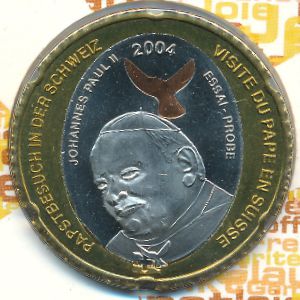 Switzerland., 5 euro, 2004