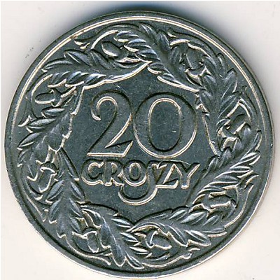 Poland, 20 groszy, 1923