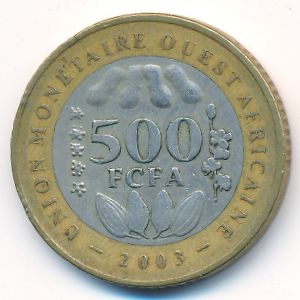 Западная Африка, 500 франков (2003 г.)