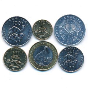 Джибути, Набор монет (2012 г.)