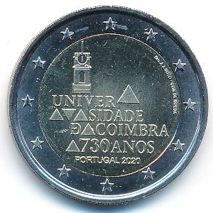 Португалия, 2 евро (2020 г.)