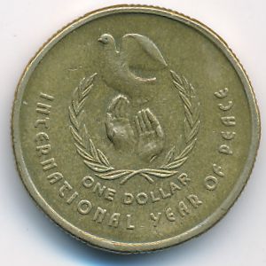 Australia, 1 dollar, 1986