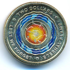 Австралия, 2 доллара (2018 г.)