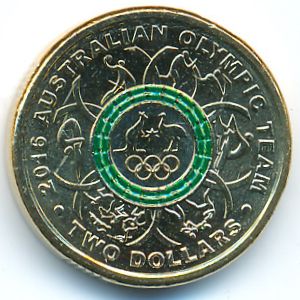 Австралия, 2 доллара (2016 г.)