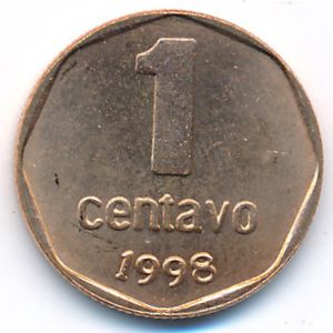 Аргентина, 1 сентаво (1998 г.)