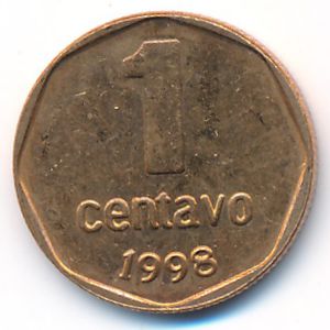 Аргентина, 1 сентаво (1998 г.)