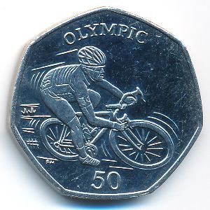 Isle of Man, 50 pence, 2012