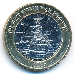 Great Britain, 2 pounds, 2015