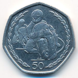 Остров Мэн, 50 пенсов (1997 г.)