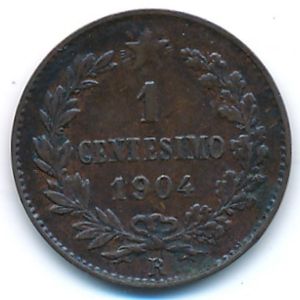 Италия, 1 чентезимо (1904 г.)