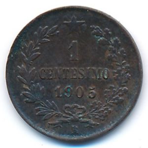 Италия, 1 чентезимо (1905 г.)