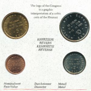 Бельгия., Набор монет (1991 г.)