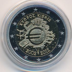 Cyprus, 2 euro, 2012