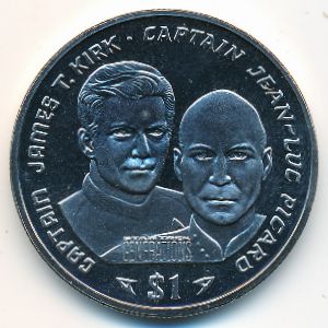 Либерия, 1 доллар (1995 г.)