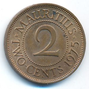 Mauritius, 2 cents, 1975