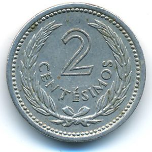 Уругвай, 2 сентесимо (1953 г.)