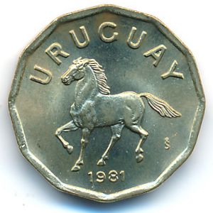 Уругвай, 10 сентесимо (1981 г.)