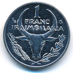 Мадагаскар, 1 франк (2002 г.)