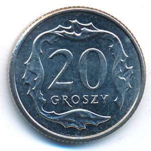 Польша, 20 грошей (2014 г.)